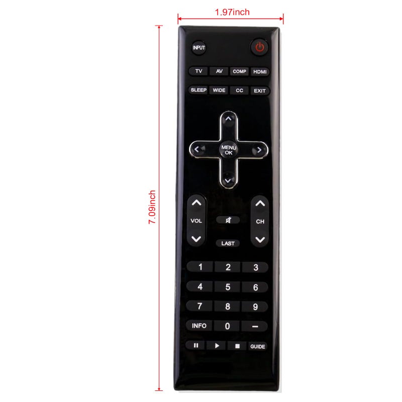 Vinabty New VR10 Replace Remote Control fit for Vizio TV LCD Television LCD HDTV E320VA E321VA E370VA E420VA E371VA E421VA E470VA E550VA - Image 2